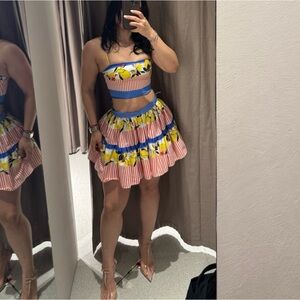 Zara Top & Skirt Set